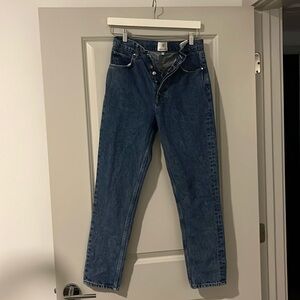 Anine Bing Blue Straight Leg Jeans